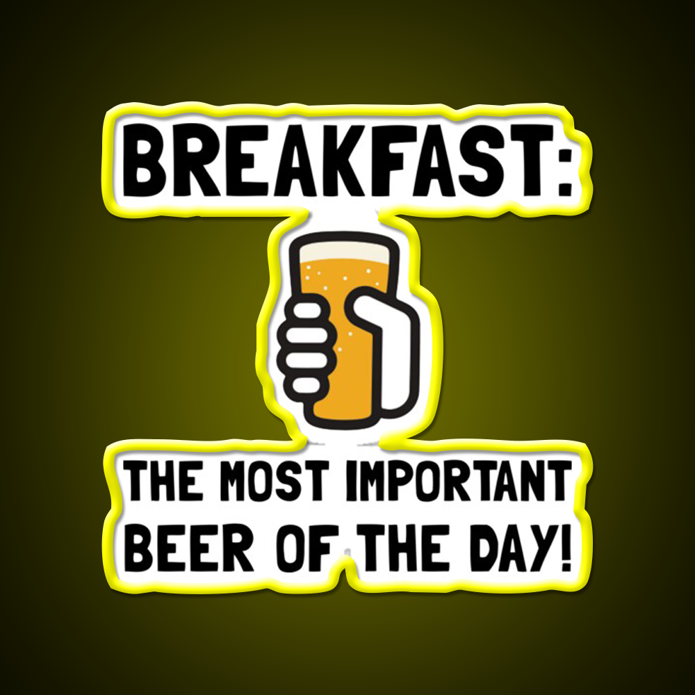 Breakfast Beer Bar Decor Led Neon Sign Rgb Color - LED neon sign view 6