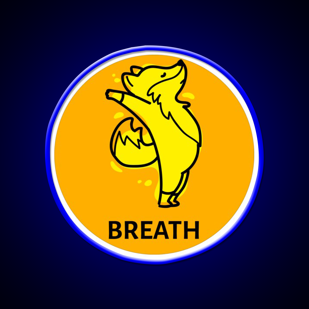 Breath Yoga Led Neon Sign For Wellness Space Rgb Color