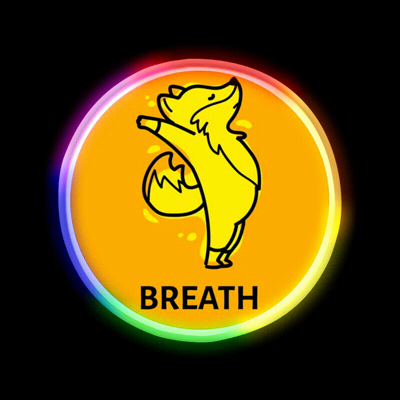 Breath Yoga Led Neon Sign For Wellness Space Rgb Color
