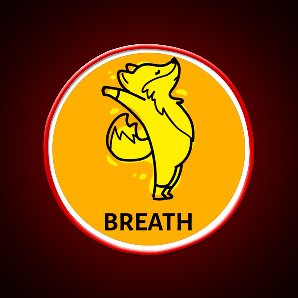 Breath Yoga Led Neon Sign For Wellness Space Rgb Color - Shineneon