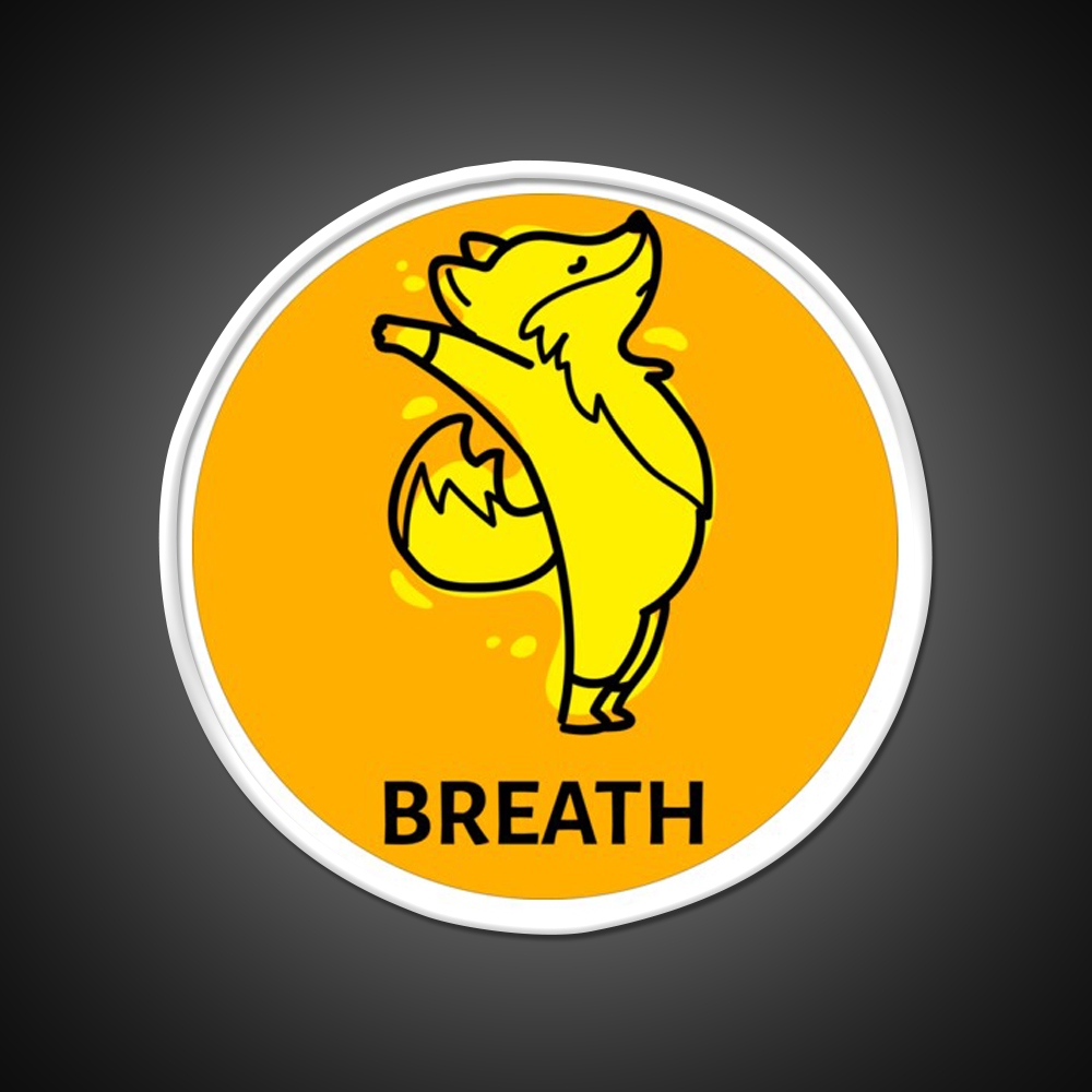 Breath Yoga Led Neon Sign For Wellness Space Rgb Color