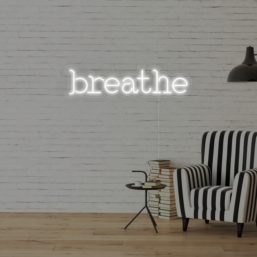 Breathe LED Neon Sign Home Decor - 01 Original Product Image