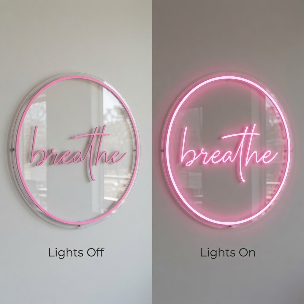 Breathe LED Neon Sign Home Wall Art - Shineneon
