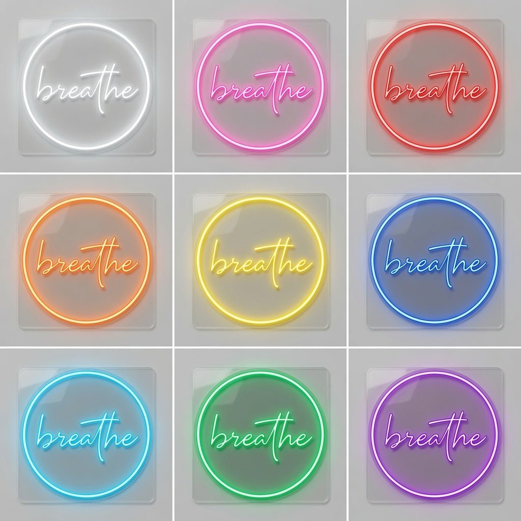 Breathe LED Neon Sign Home Wall Art - Shineneon