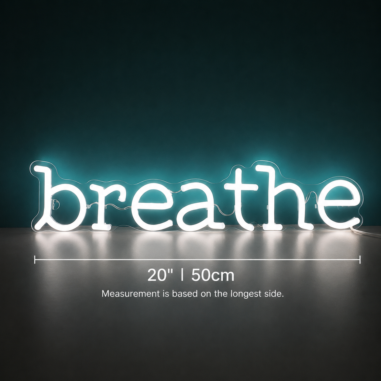 Breathe Room Decor LED Neon Sign - 04 Size Image