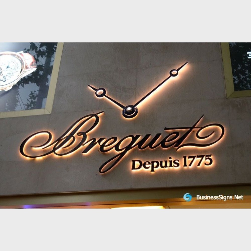 Breguet Depuis 1775 3D Backlit Channel Letters Led Light Sign - Shineneon
