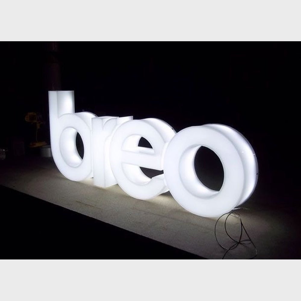 Breo 3D Frontlit And Backlit Channel Letter Led Light Sign - Shineneon