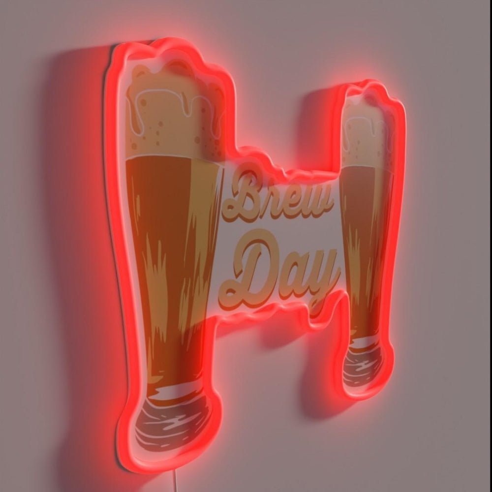 Brew Day Homebrewers And Beer Makers Rgb Led Neon Sign - Shineneon