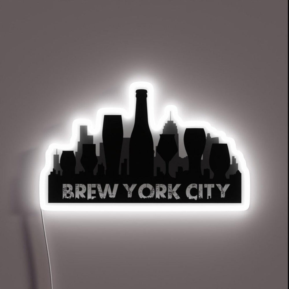 Brew York City Rgb Led Neon Sign - Shineneon