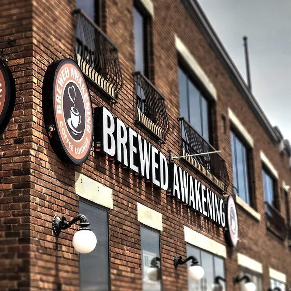 Brewed Awakening 3D Frontlit Letters Metal Led Sign - Shineneon