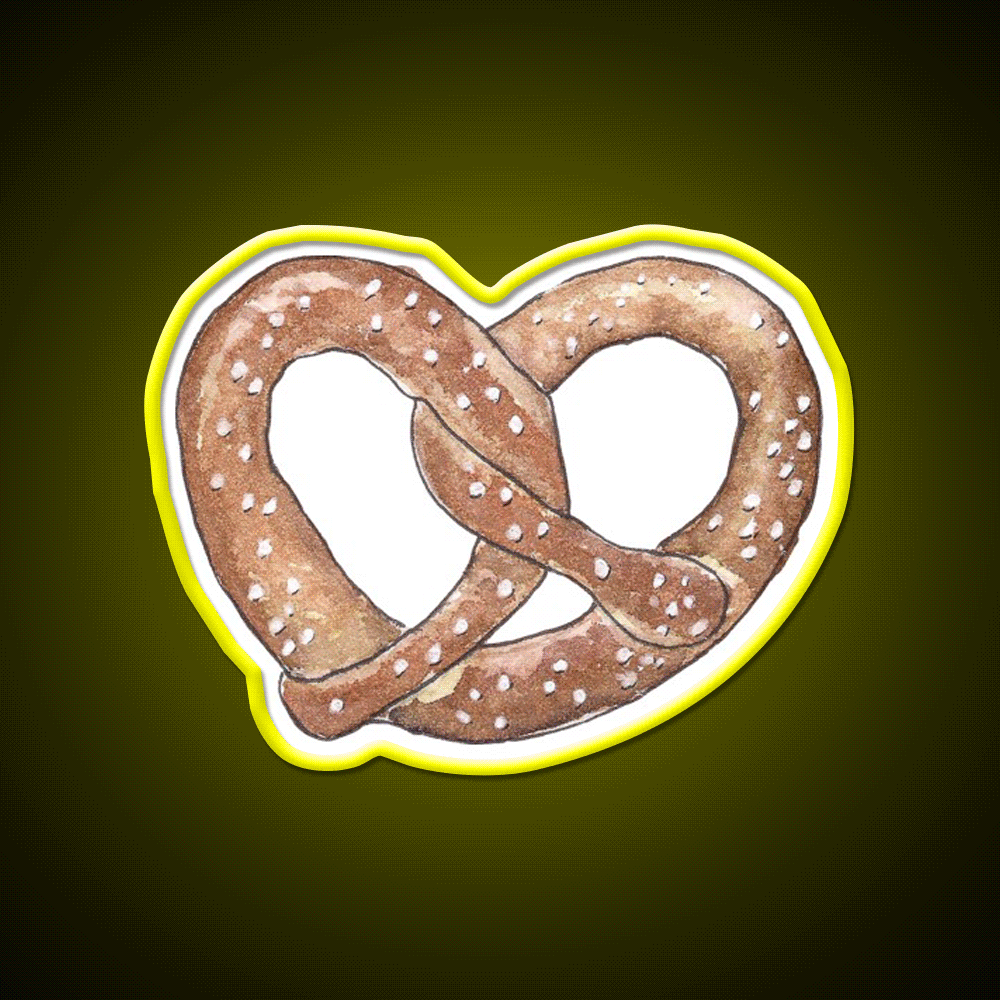 Brezel D Sseldorf Leads Umlaut Blog Snack Food Led Neon Sign Rgb Color - Custom LED neon sign front view
