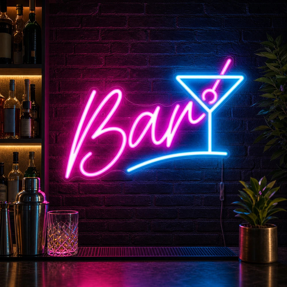 Brick Martini Bar Neon Sign LED Neon Sign high-converting product image