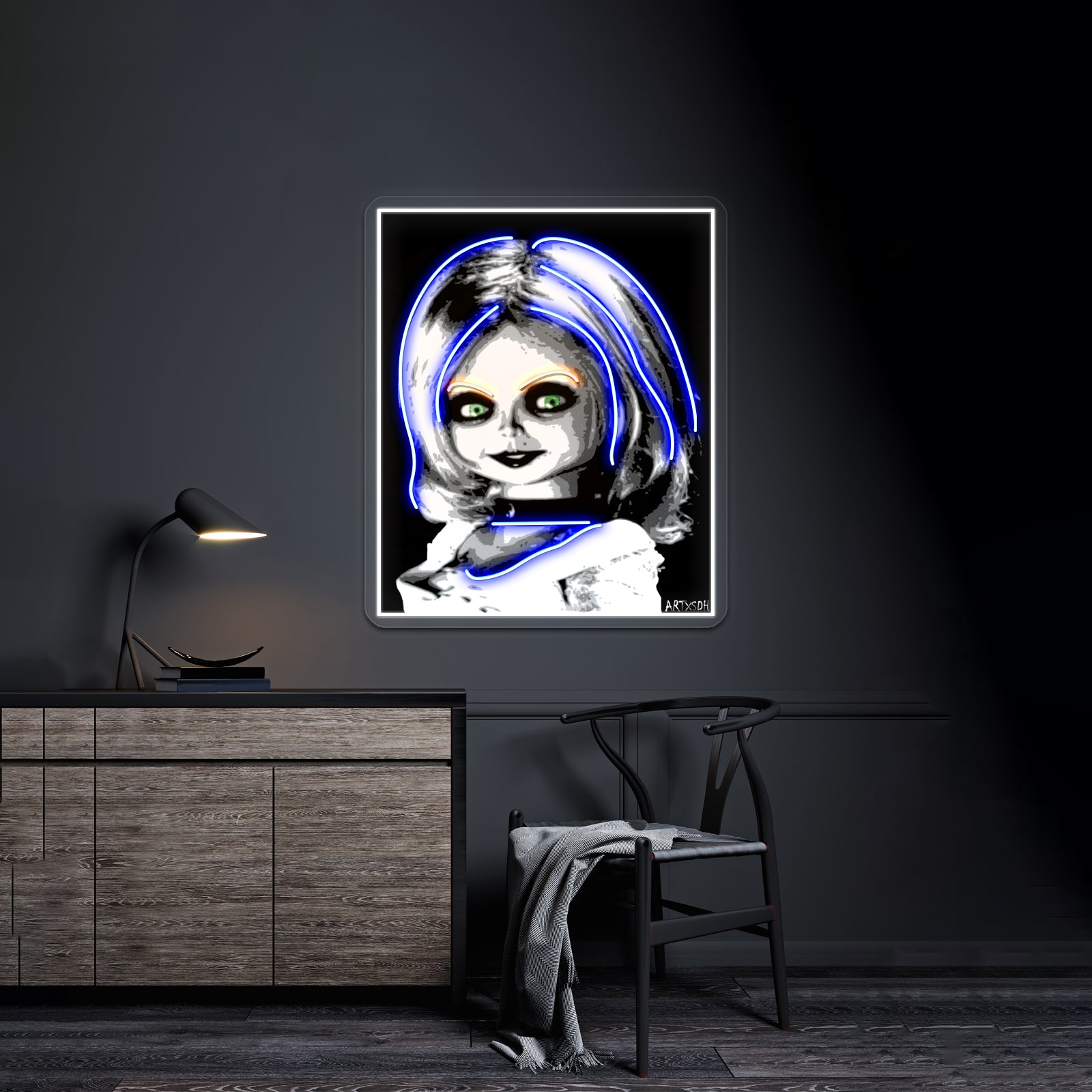 Bride Of Chucky Artwork Led Neon Sign | Shineneon