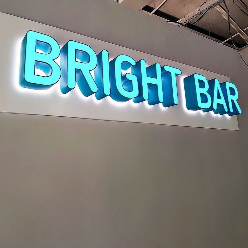 Bright Bar 3D Frontlit And Backlit Channel Letter Led Light Sign - Shineneon