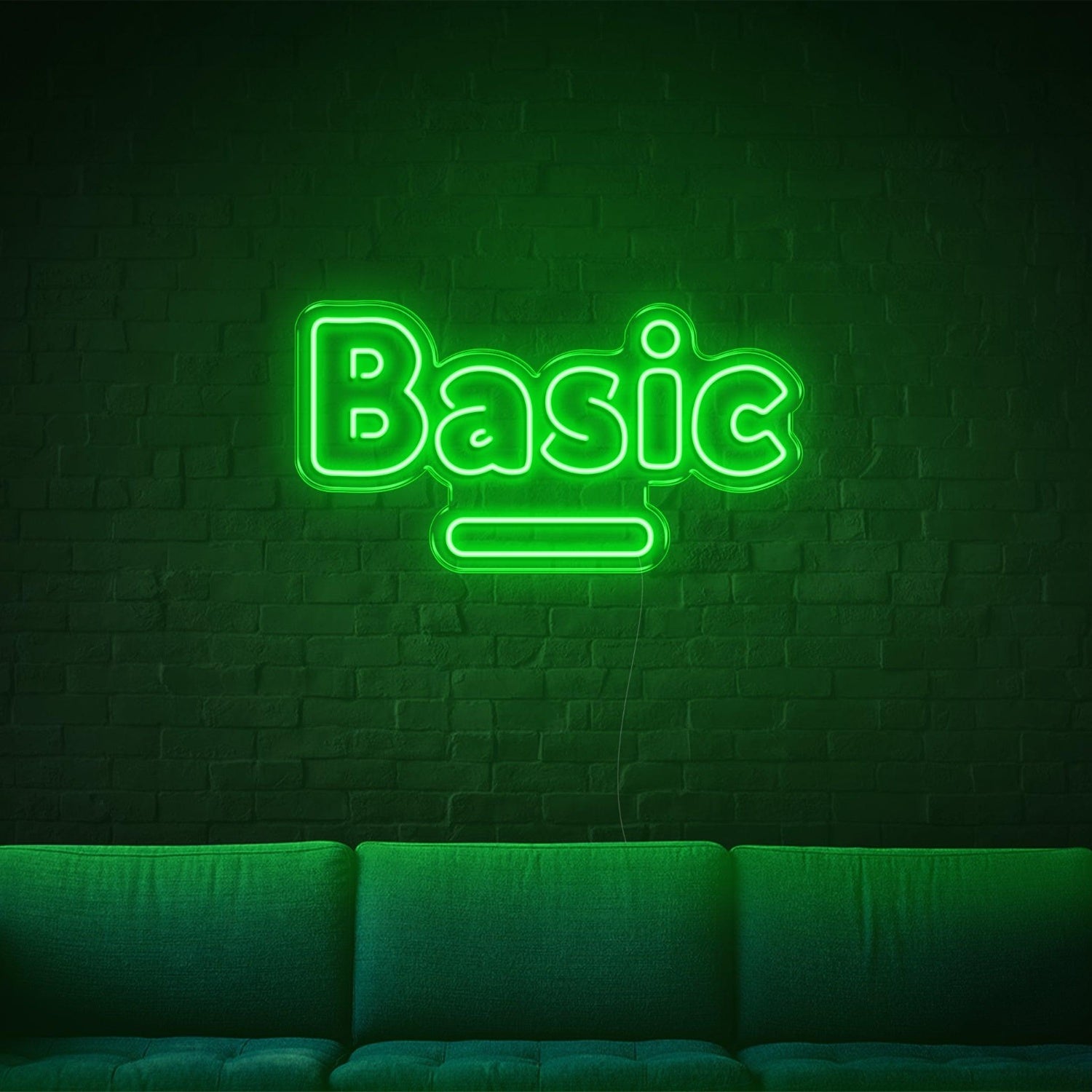Bright Green Basic Led Neon Sign For Modern Living Room Decor | Shineneon