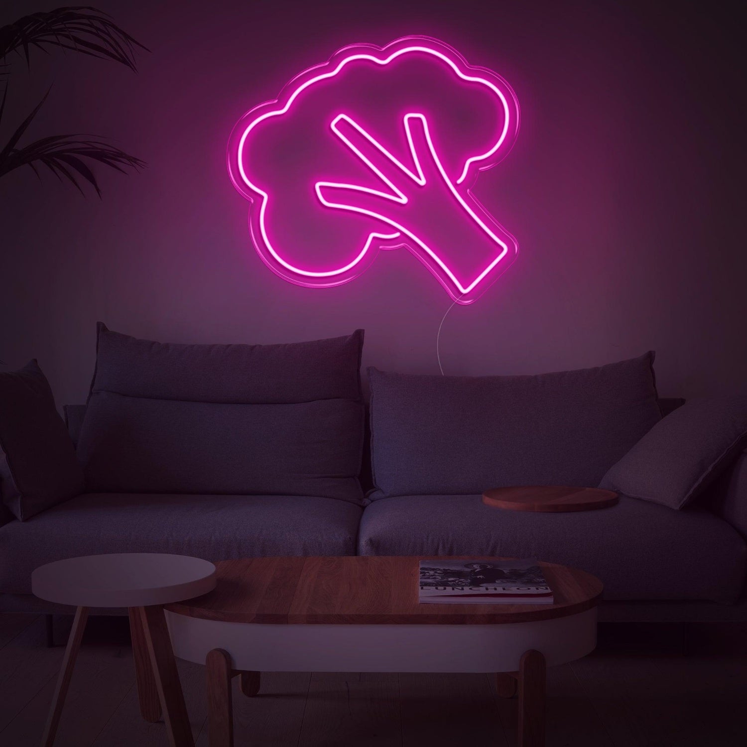 Bright Green Broccoli Led Neon Sign For Modern Living Room Decor | Shineneon