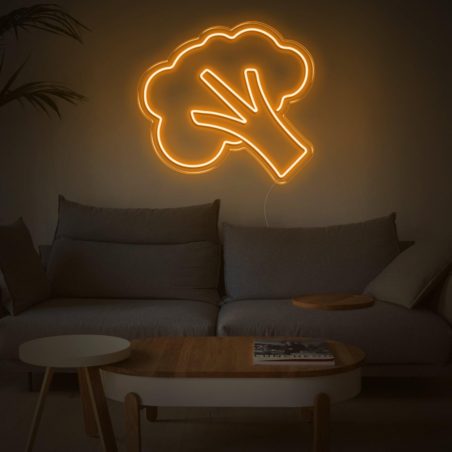 Bright Green Broccoli Led Neon Sign For Modern Living Room Decor | Shineneon