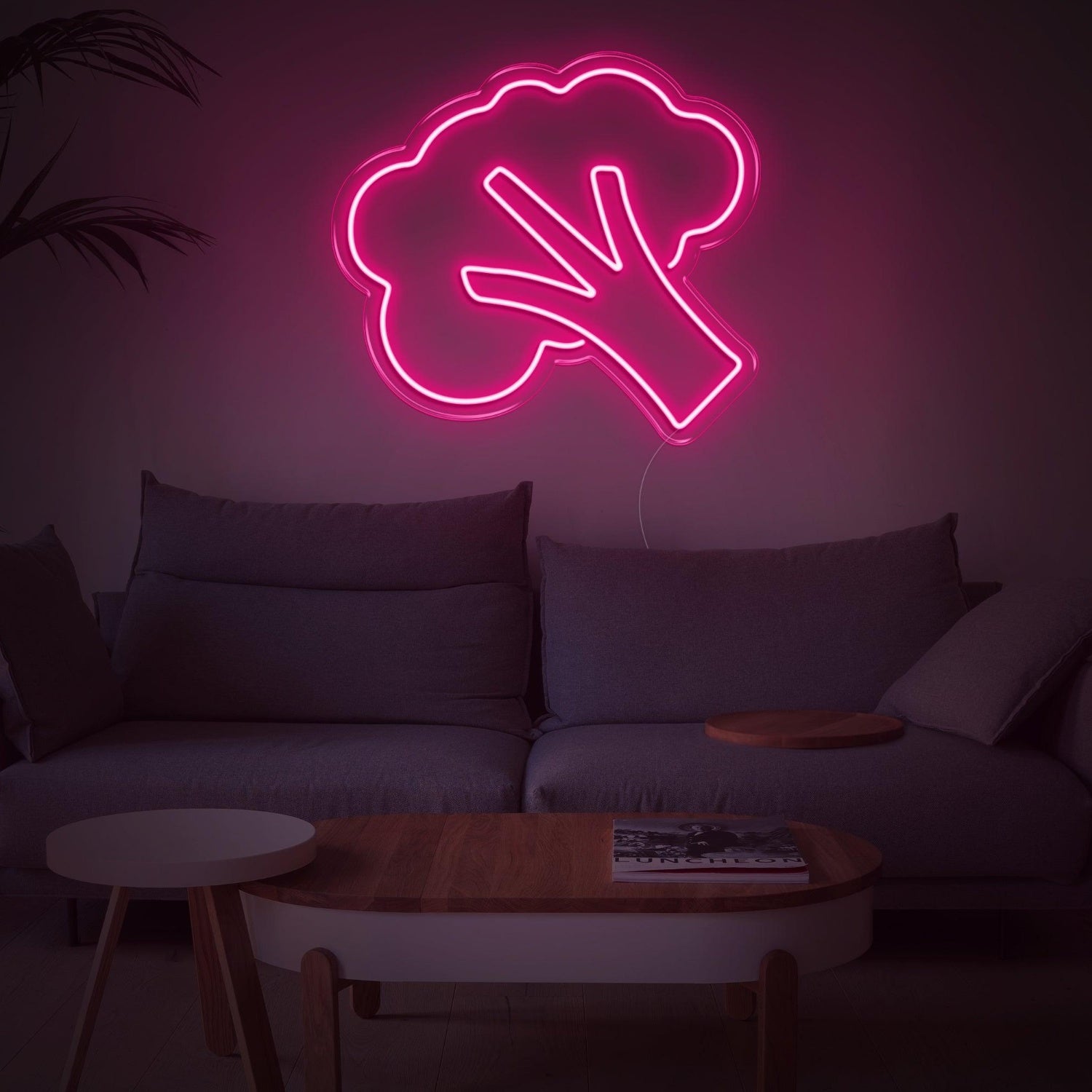 Bright Green Broccoli Led Neon Sign For Modern Living Room Decor | Shineneon