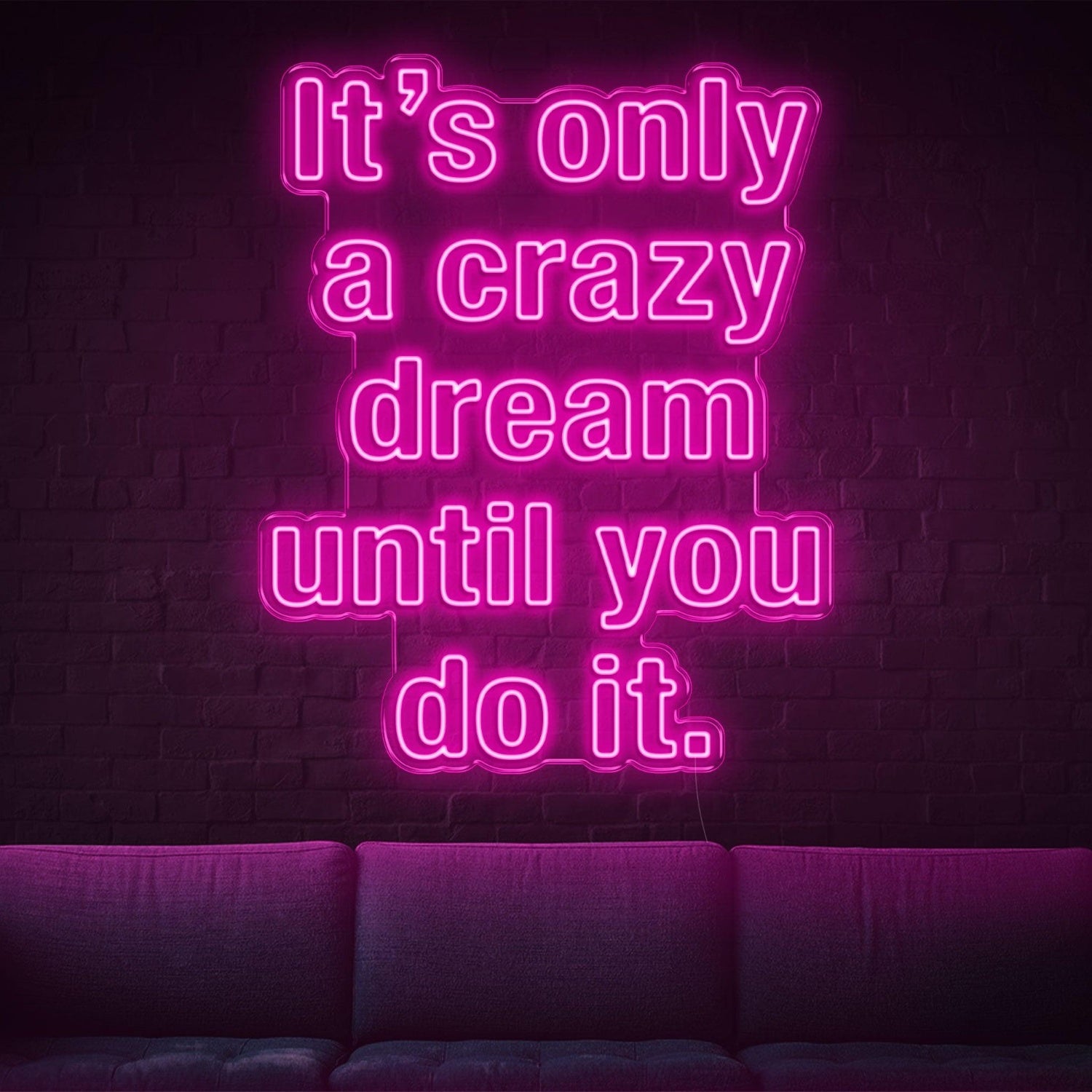 Bright Green Crazy Dream Do It Led Neon Sign For Home Studio Decor | Shineneon