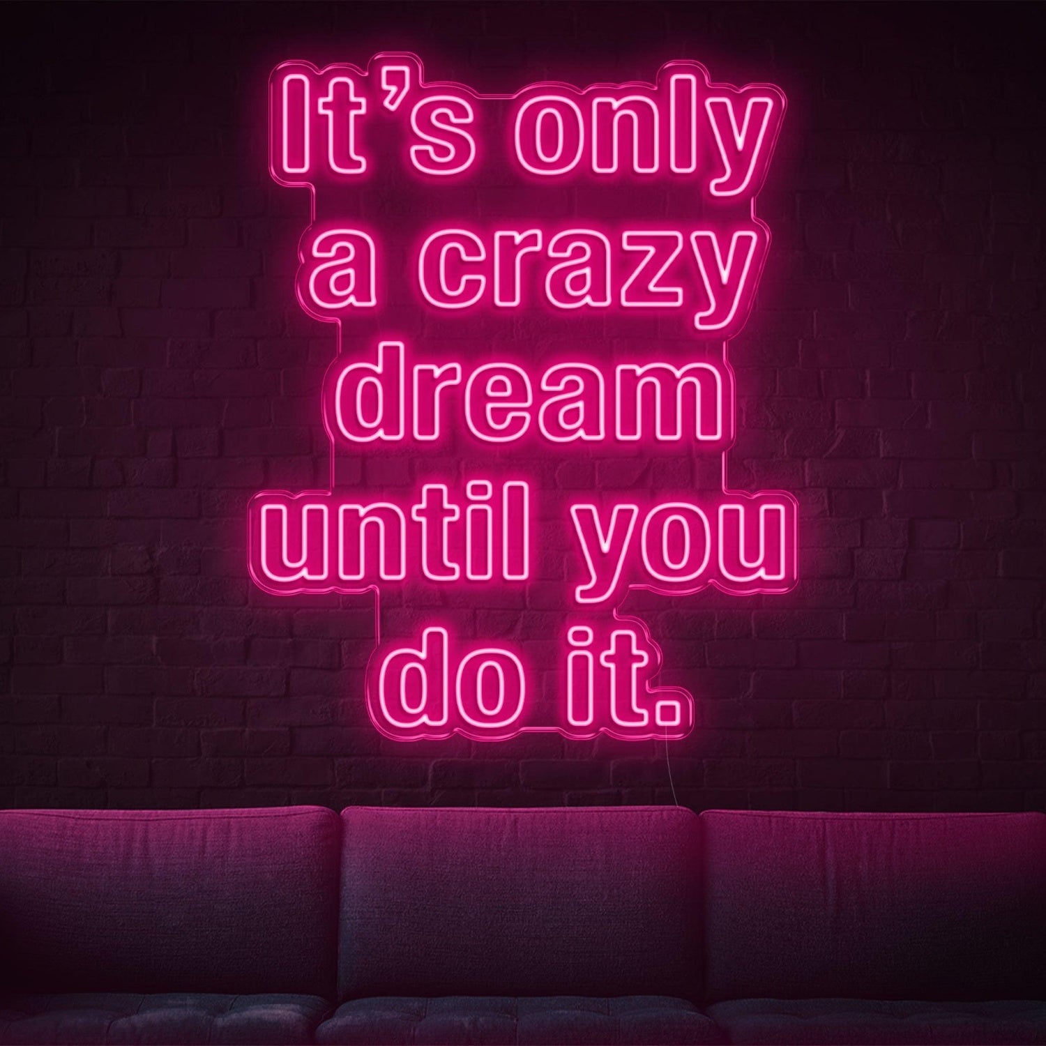 Bright Green Crazy Dream Do It Led Neon Sign For Home Studio Decor | Shineneon