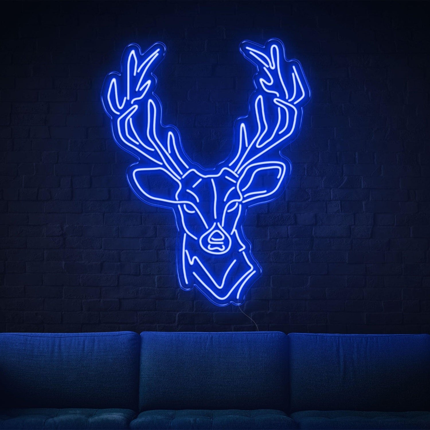 Bright Green Deer Head Led Neon Sign For Modern Home Bar Cafe Decor | Shineneon