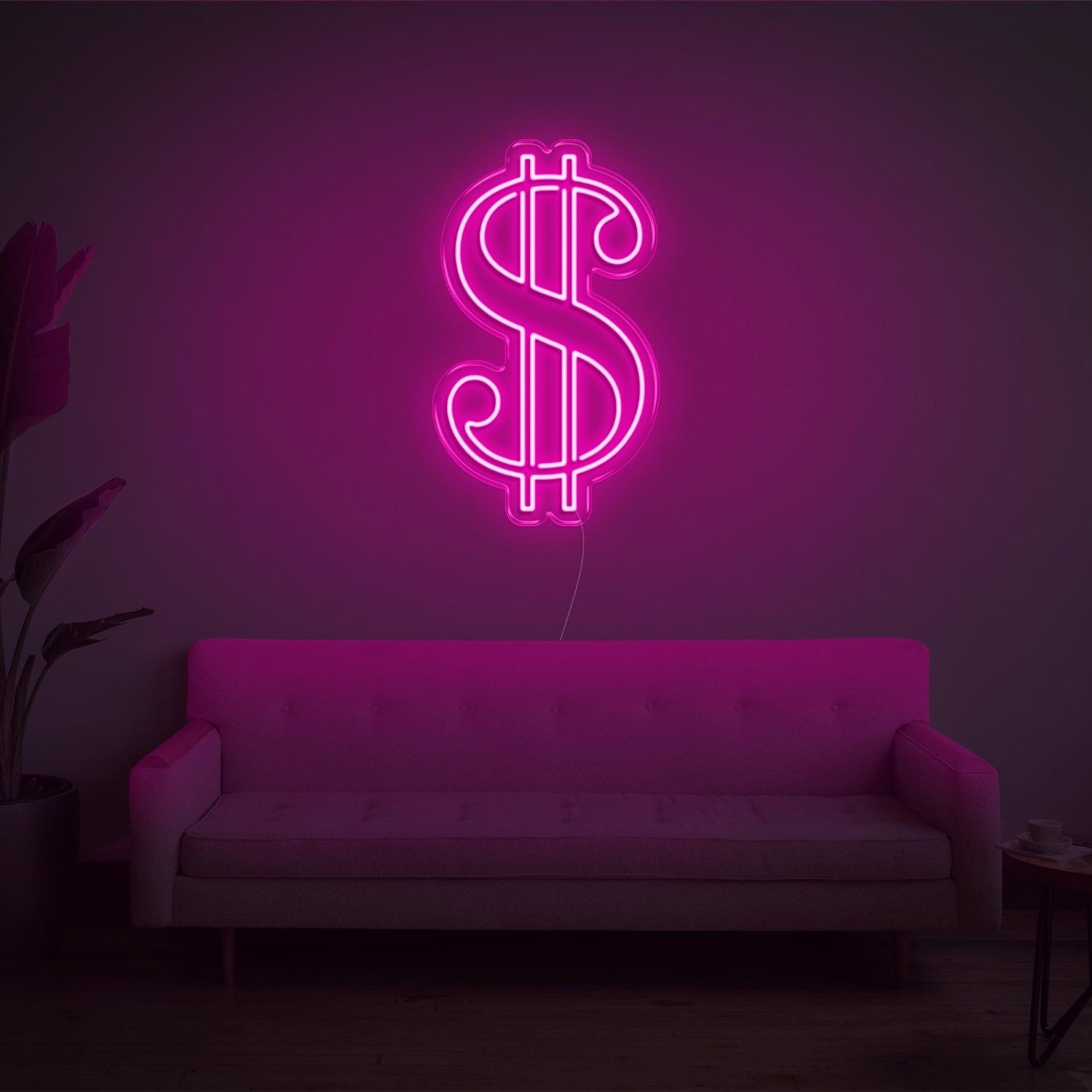 Bright Green Dollar Sign Led Neon Sign For Home Office Decor | Shineneon