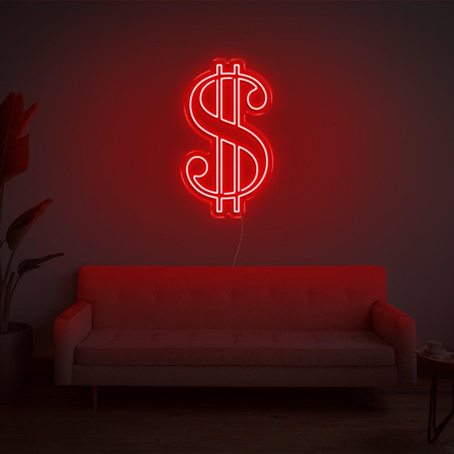 Bright Green Dollar Sign Led Neon Sign For Home Office Decor | Shineneon