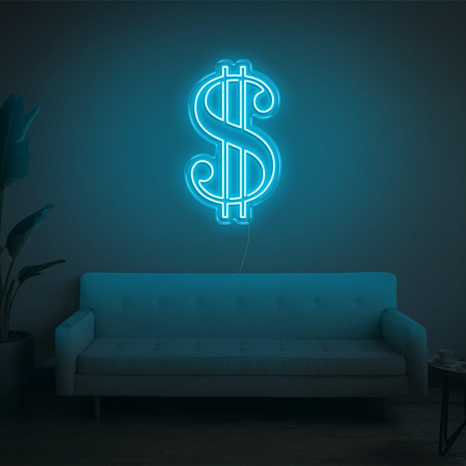 Bright Green Dollar Sign Led Neon Sign For Home Office Decor | Shineneon