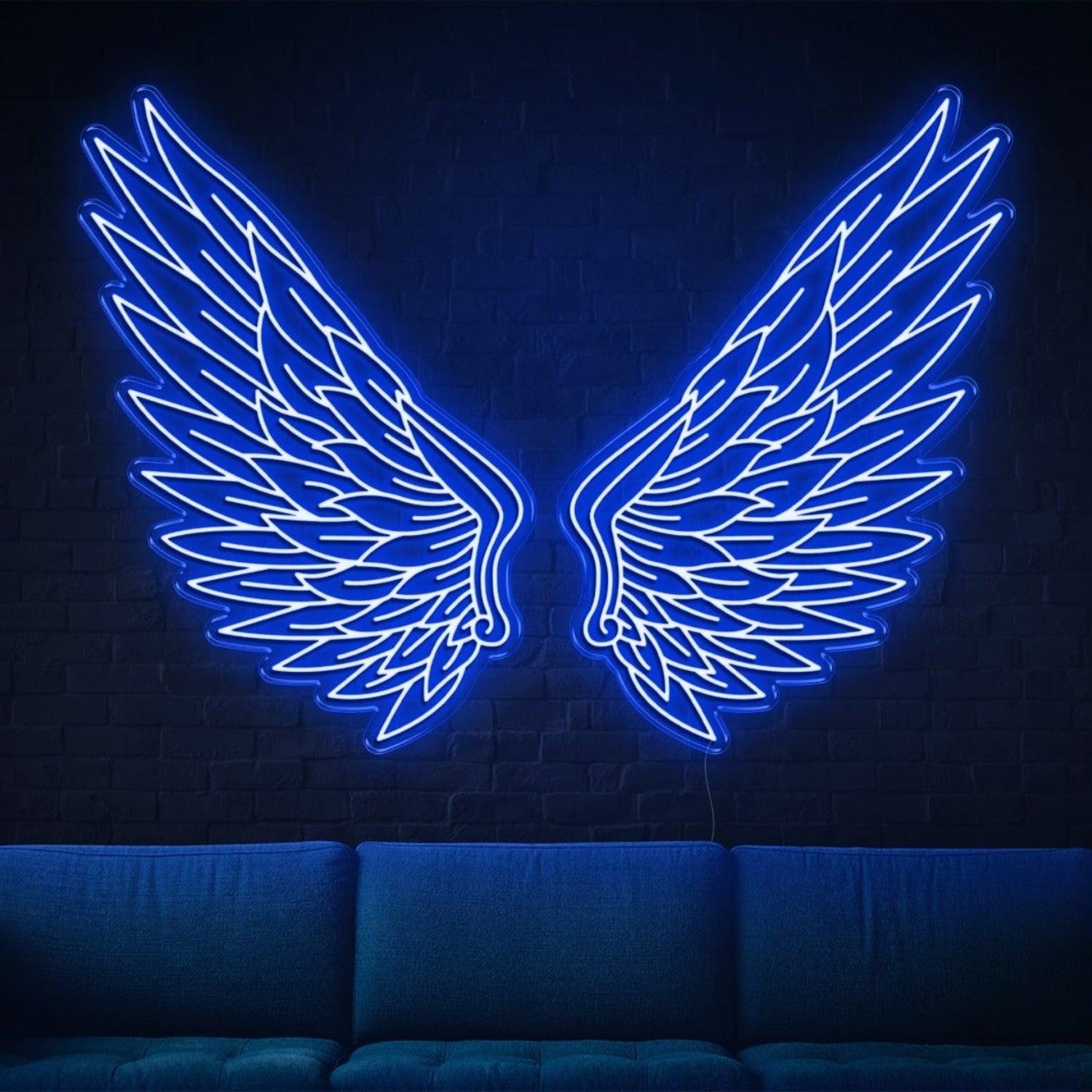 Bright Green Feathered Angel Wings Led Neon Sign For Home | Shineneon