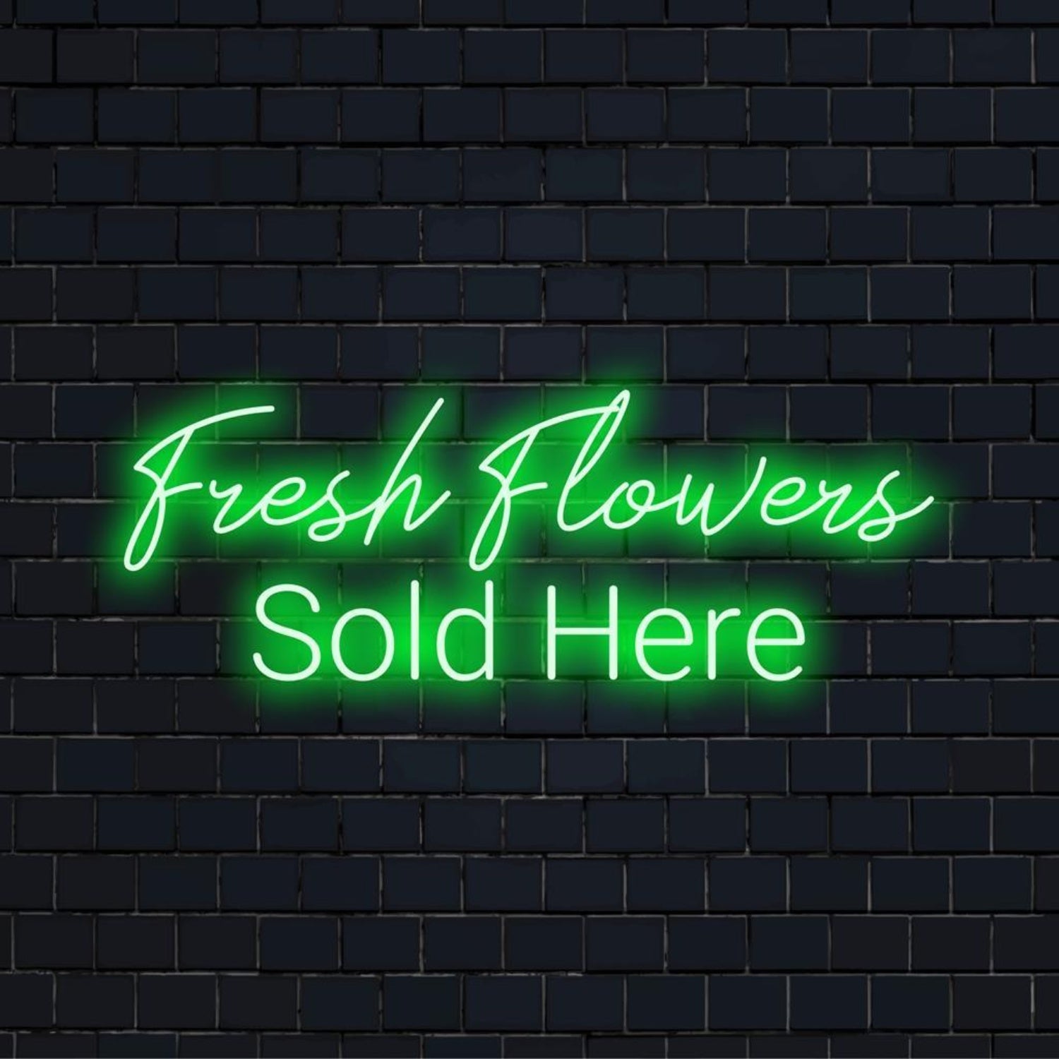 Bright Green Fresh Flowers Sold Here Led Neon Sign For Florist Shop Wall Decor | Shineneon