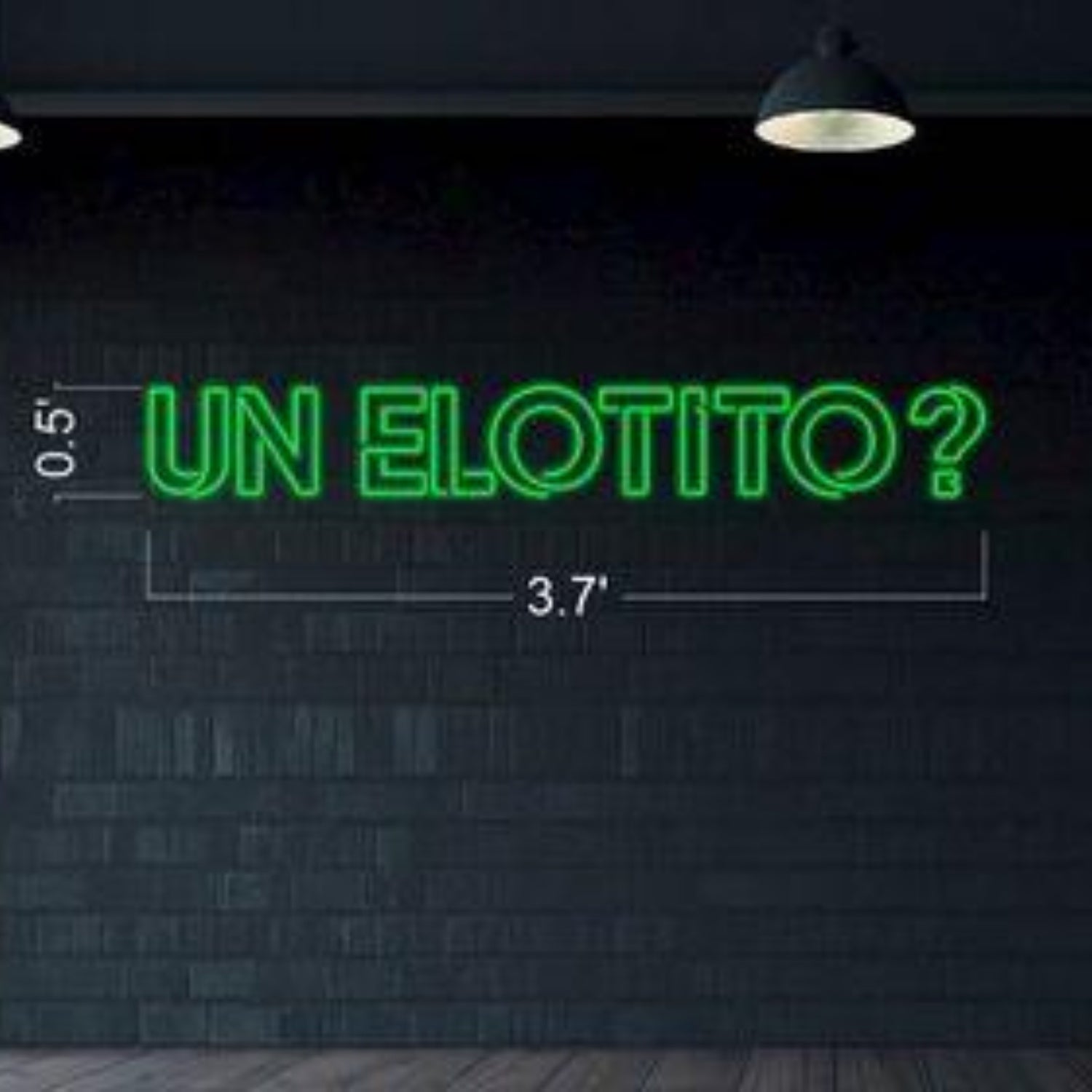 Bright Green Un Elotito Led Neon Sign For Mexican Eatery Decor | Shineneon