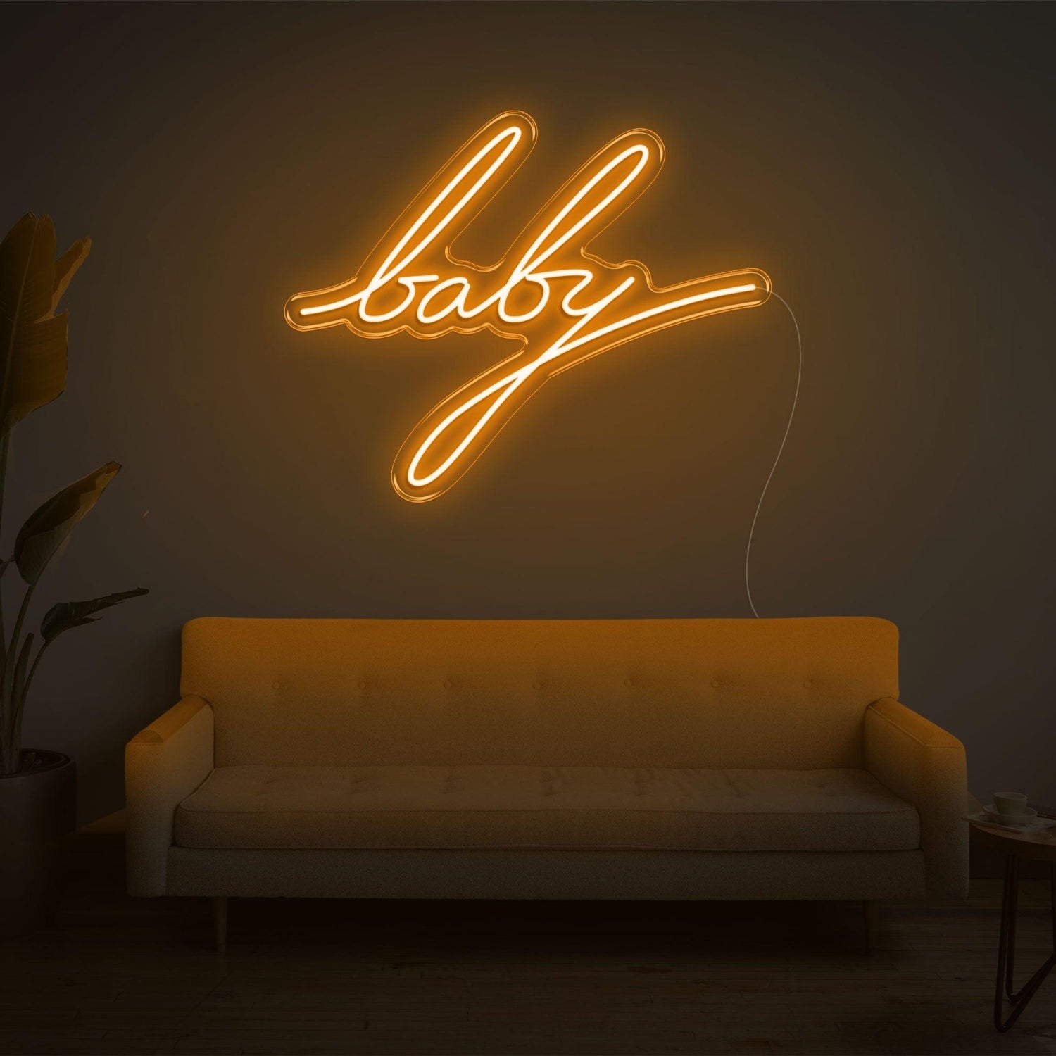 Bright Pink Baby Led Neon Sign For Indoor Decor Cafe Bar | Shineneon