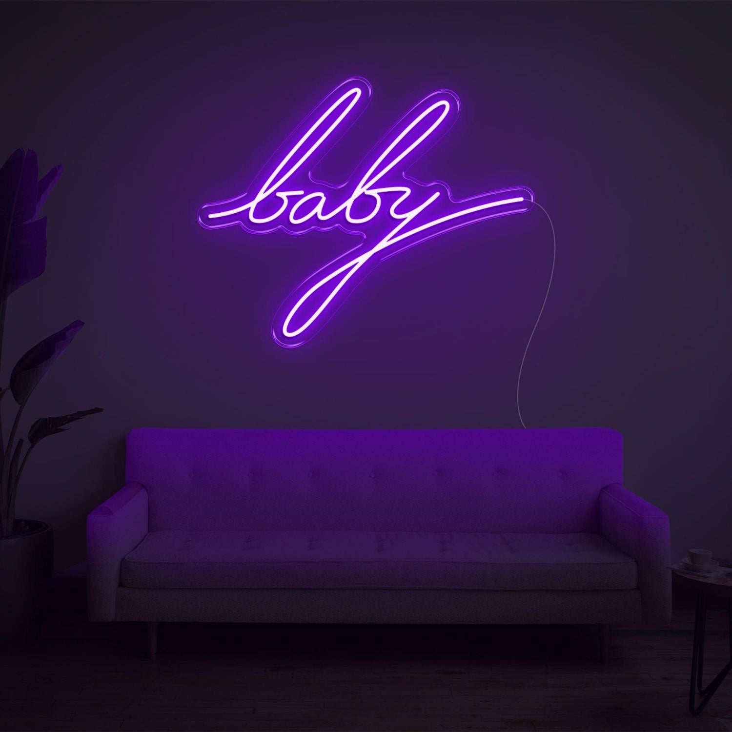 Bright Pink Baby Led Neon Sign For Indoor Decor Cafe Bar | Shineneon