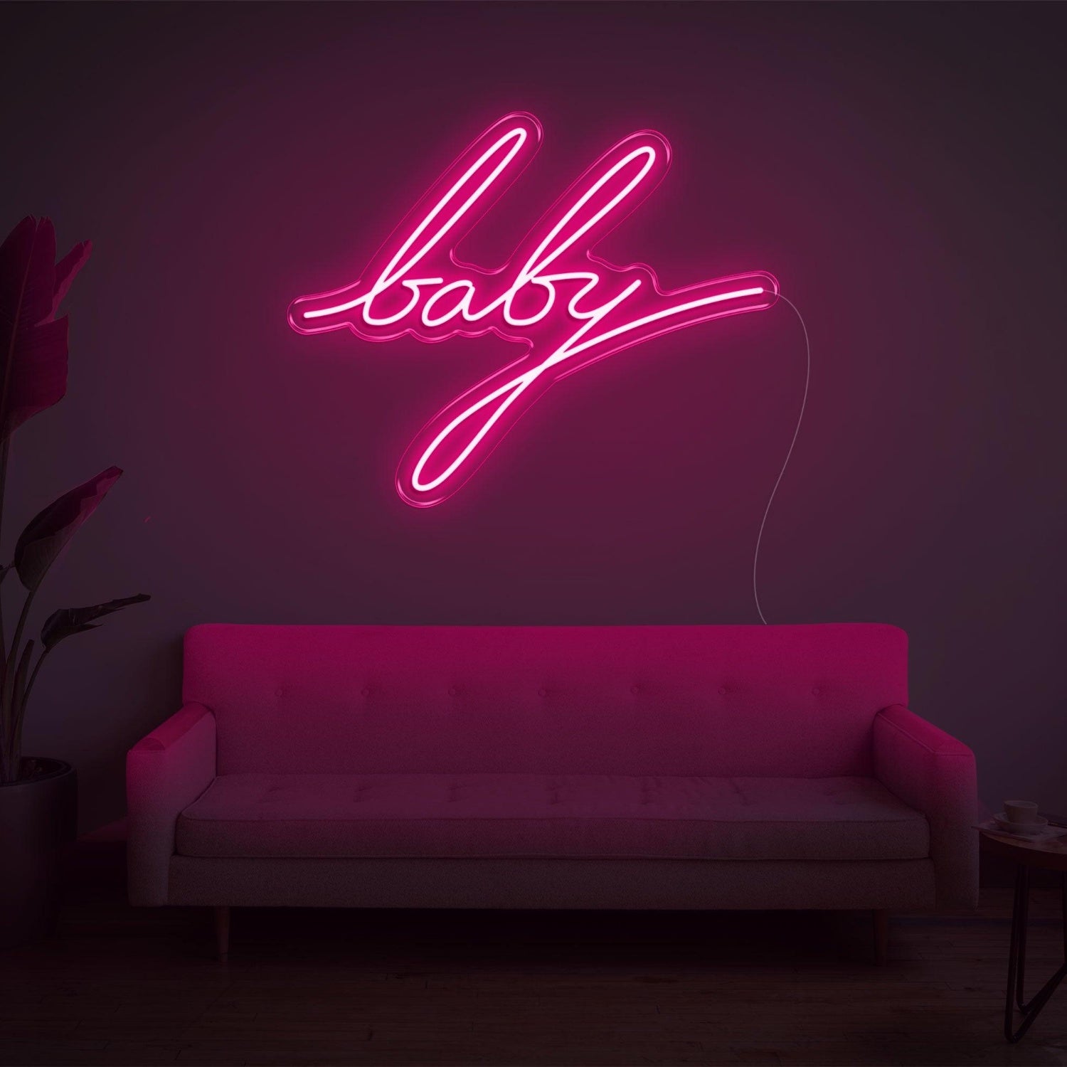 Bright Pink Baby Led Neon Sign For Indoor Decor Cafe Bar | Shineneon