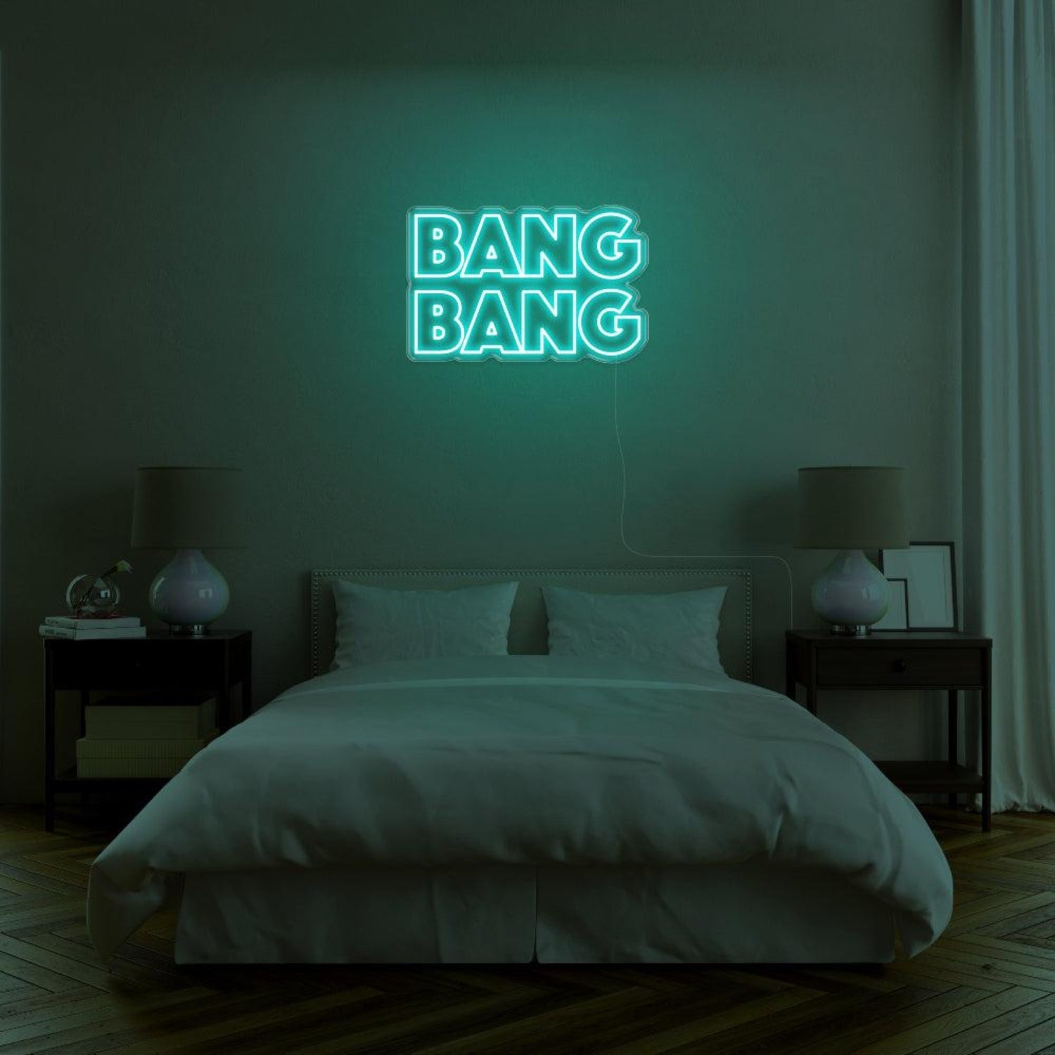 Bright Pink Bang Bang Bold Sans-Serif Led Neon Sign For Bedroom Wall Decor | Shineneon