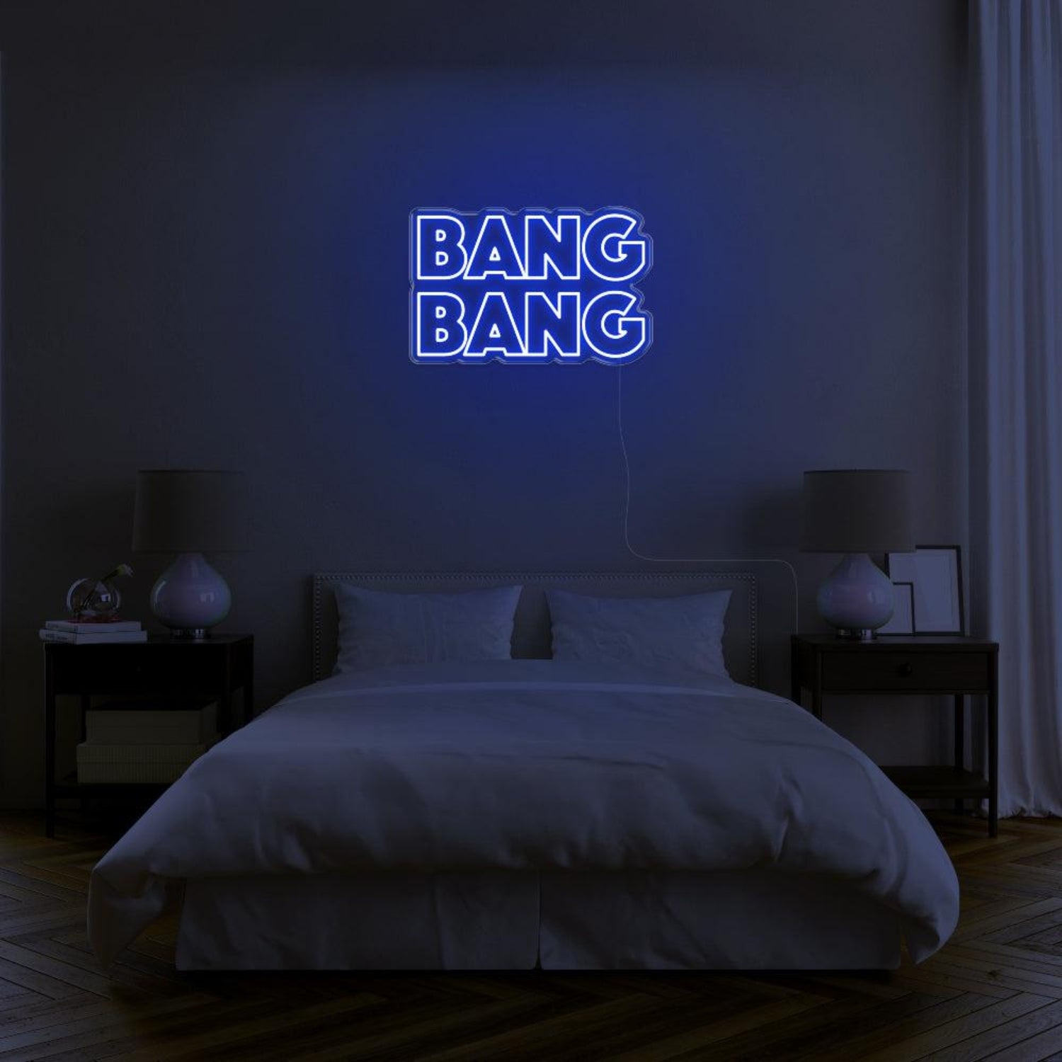 Bright Pink Bang Bang Bold Sans-Serif Led Neon Sign For Bedroom Wall Decor | Shineneon