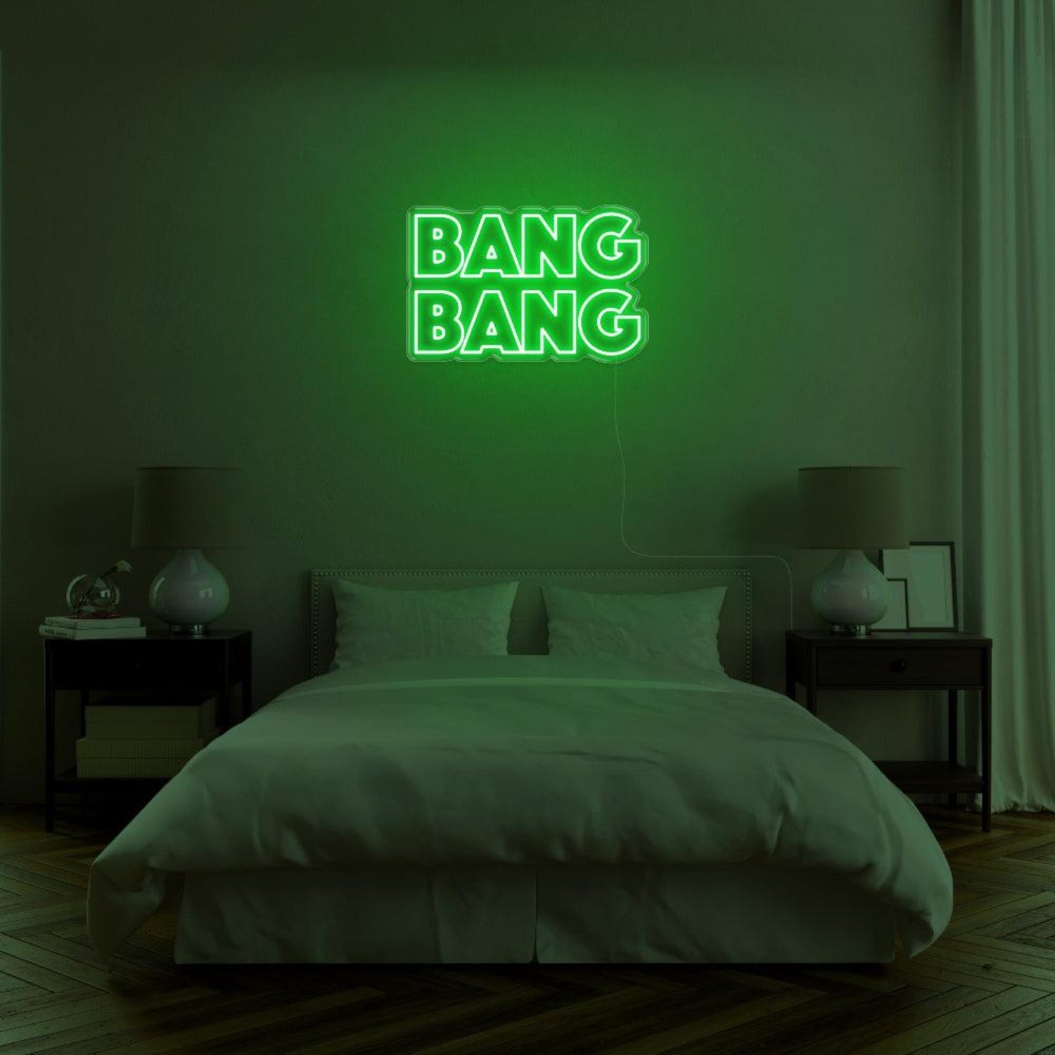 Bright Pink Bang Bang Bold Sans-Serif Led Neon Sign For Bedroom Wall Decor | Shineneon