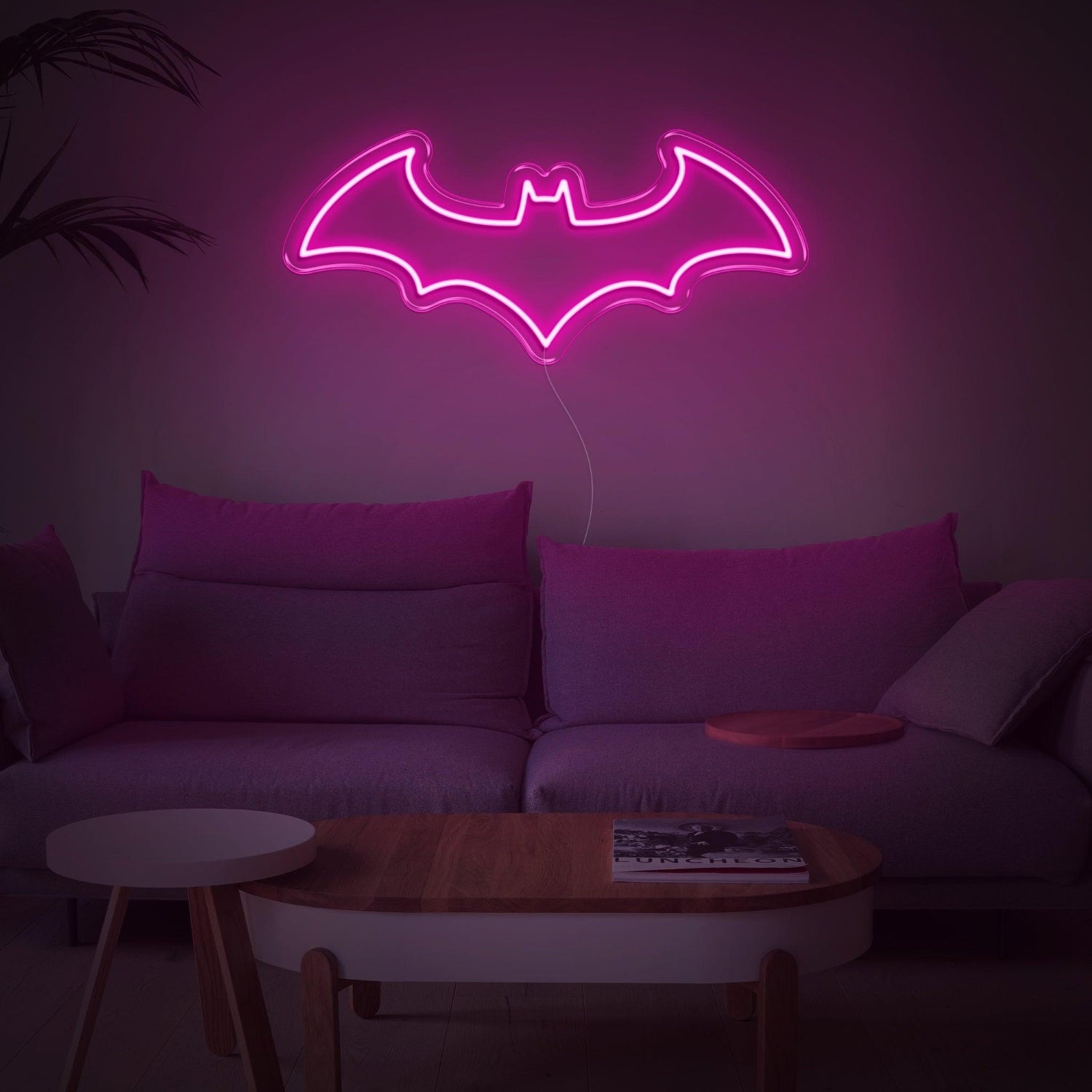 Bright Pink Batman Bat Led Neon Sign Home Decor | Shineneon