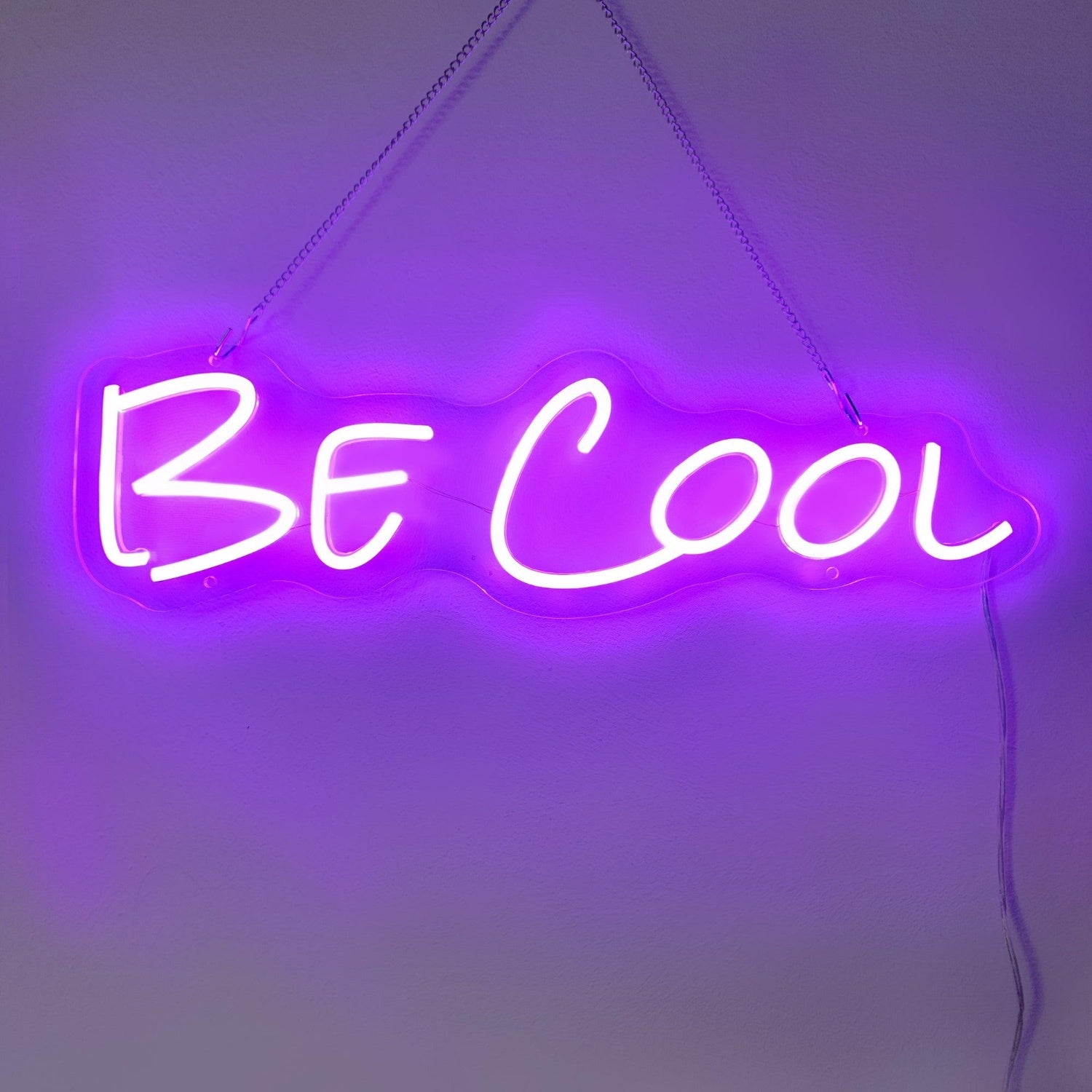 Bright Pink Be Cool Led Neon Sign For Bedroom Studio Cafe Wall Decor | Shineneon