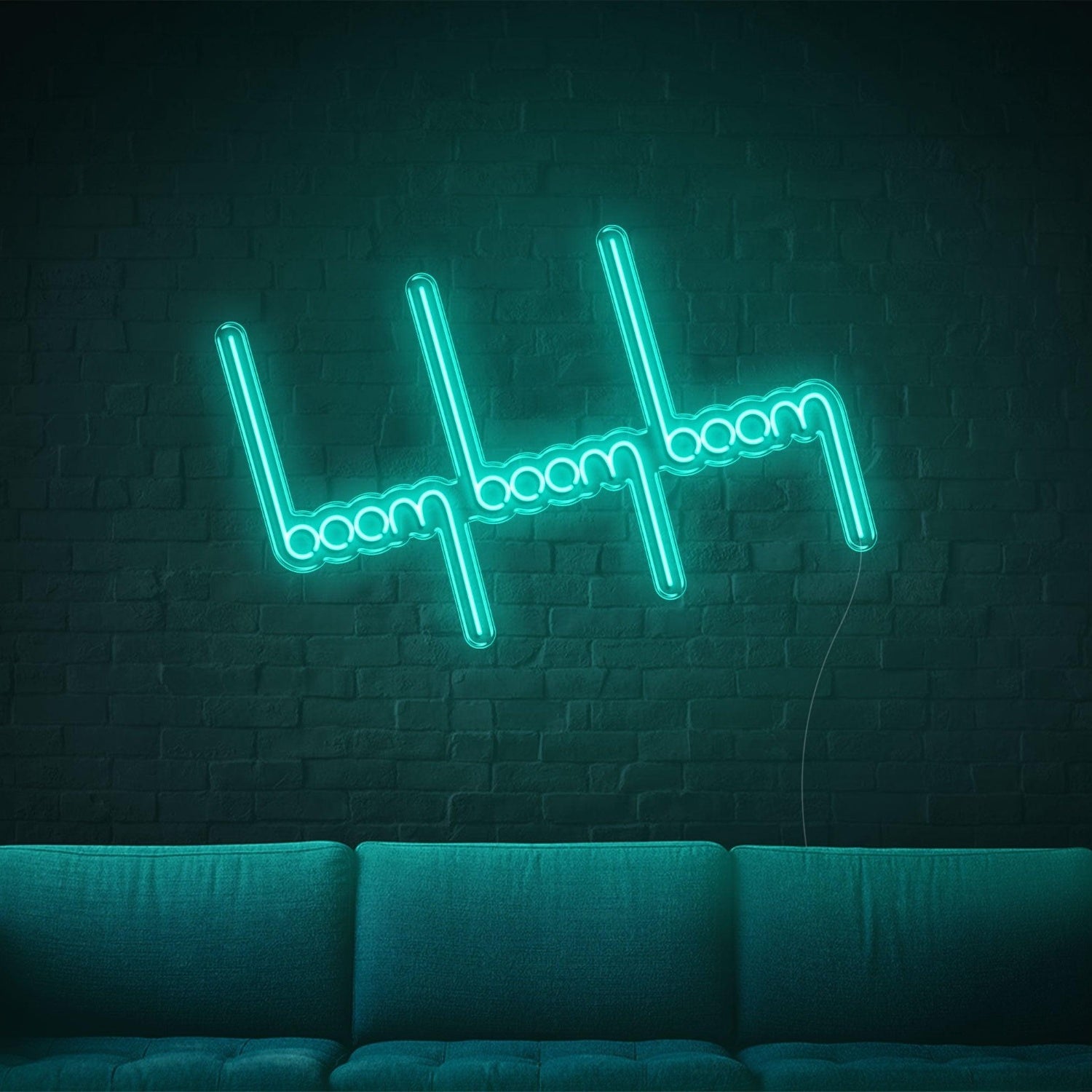 Bright Pink Boom Boom Heartbeat Led Neon Sign For Home Bar Decor | Shineneon