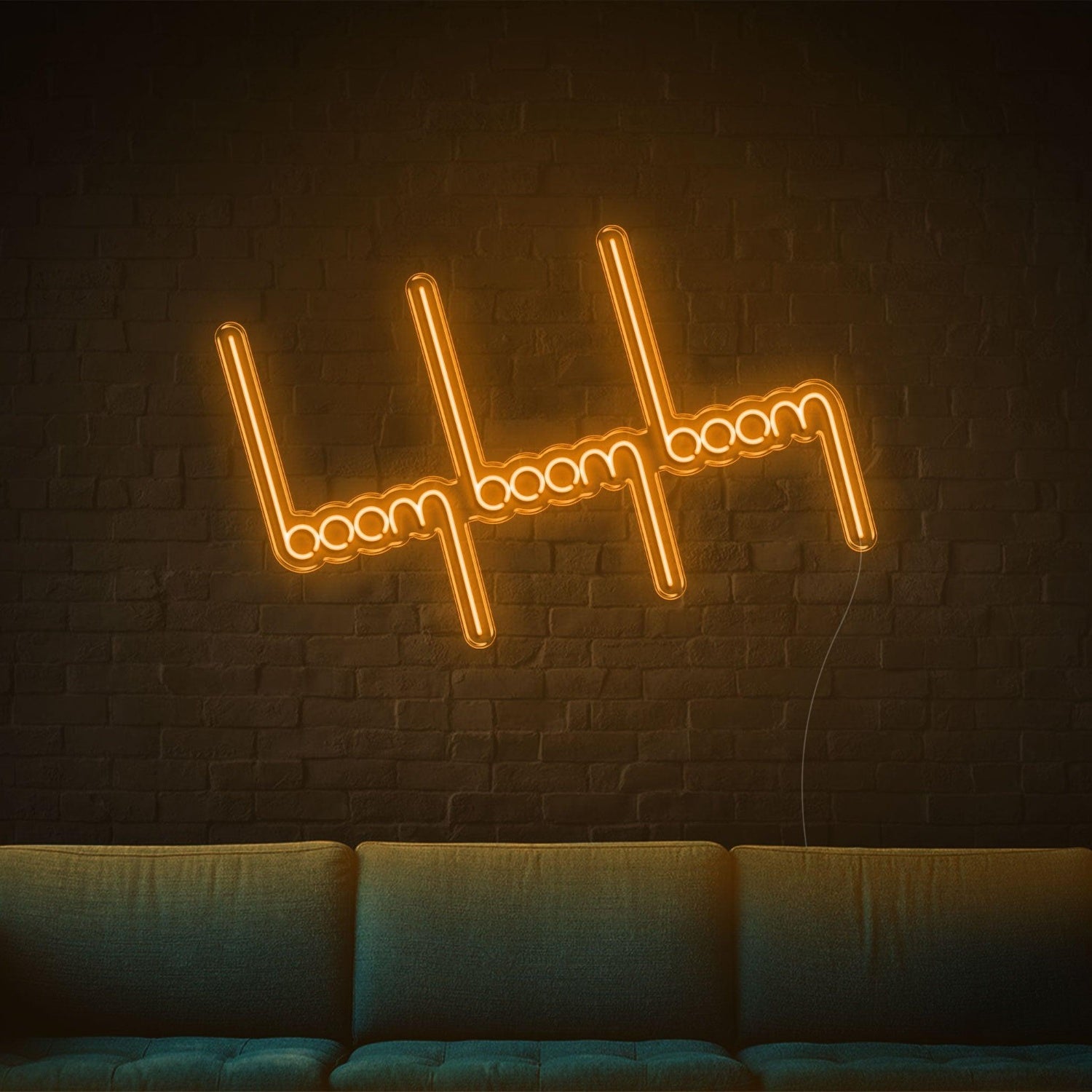 Bright Pink Boom Boom Heartbeat Led Neon Sign For Home Bar Decor | Shineneon