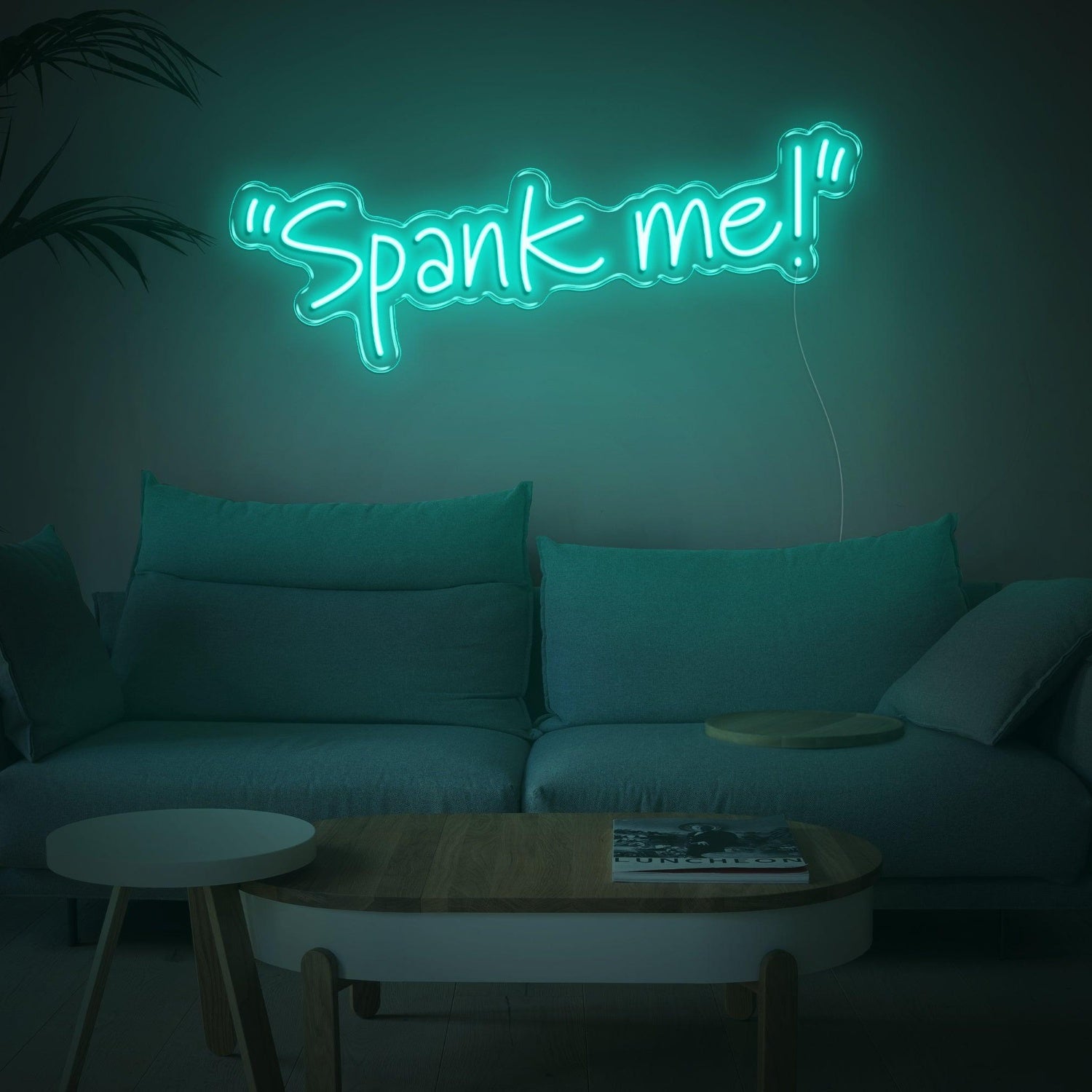 Bright Pink Handwritten Spank Me Led Neon Sign For Home Decor | Shineneon