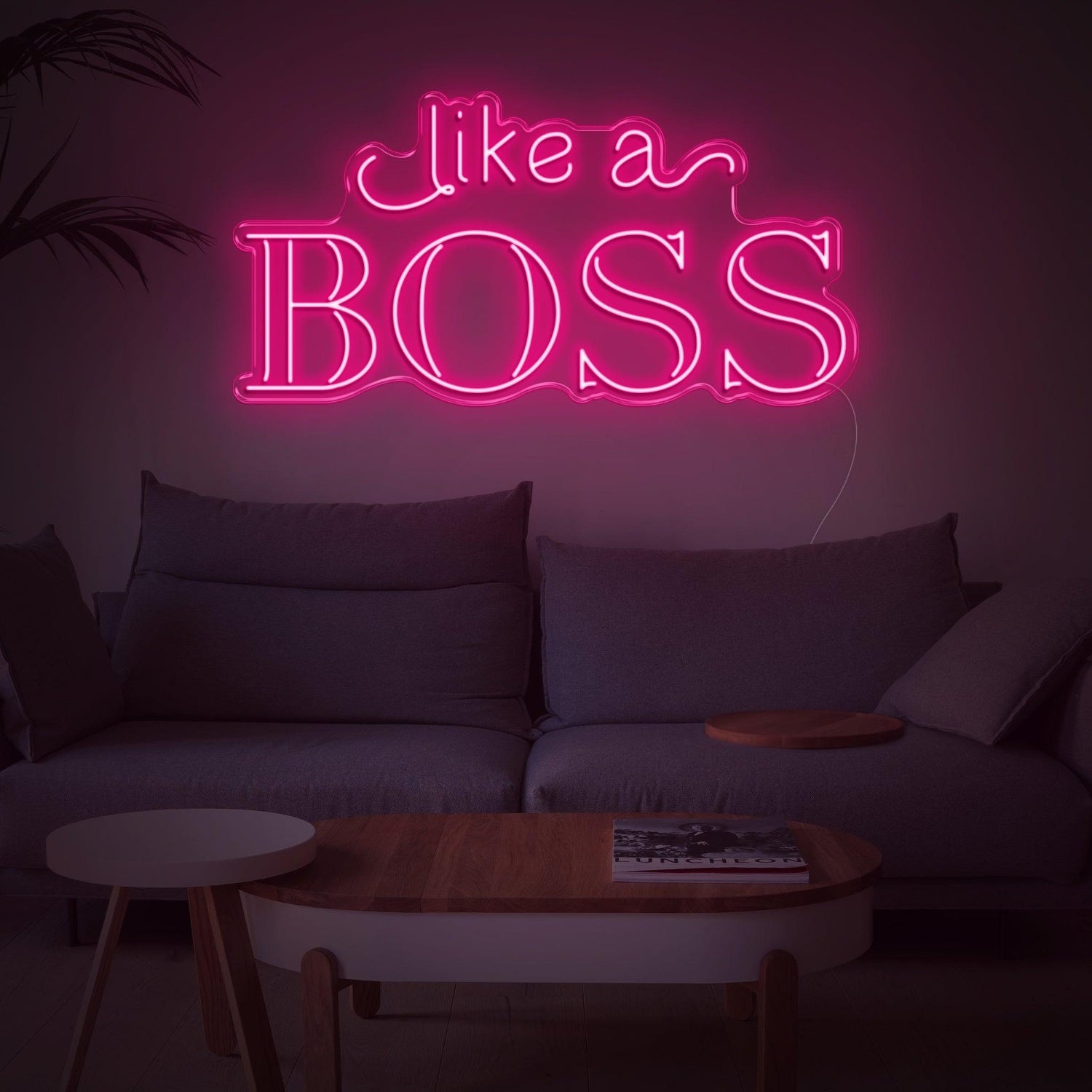 Bright Pink Like A Boss Led Neon Sign For Modern Home Decor | Shineneon