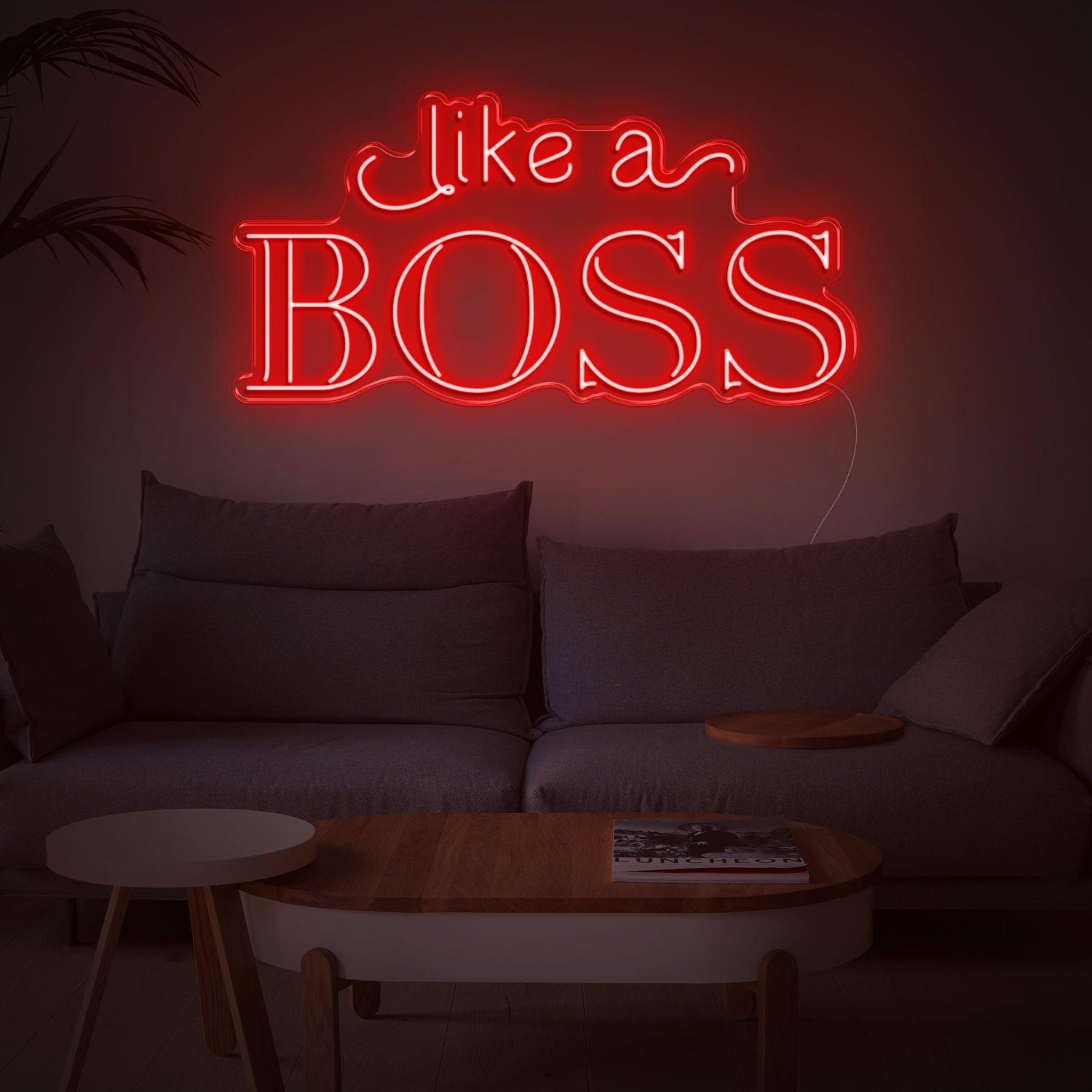 Bright Pink Like A Boss Led Neon Sign For Modern Home Decor | Shineneon