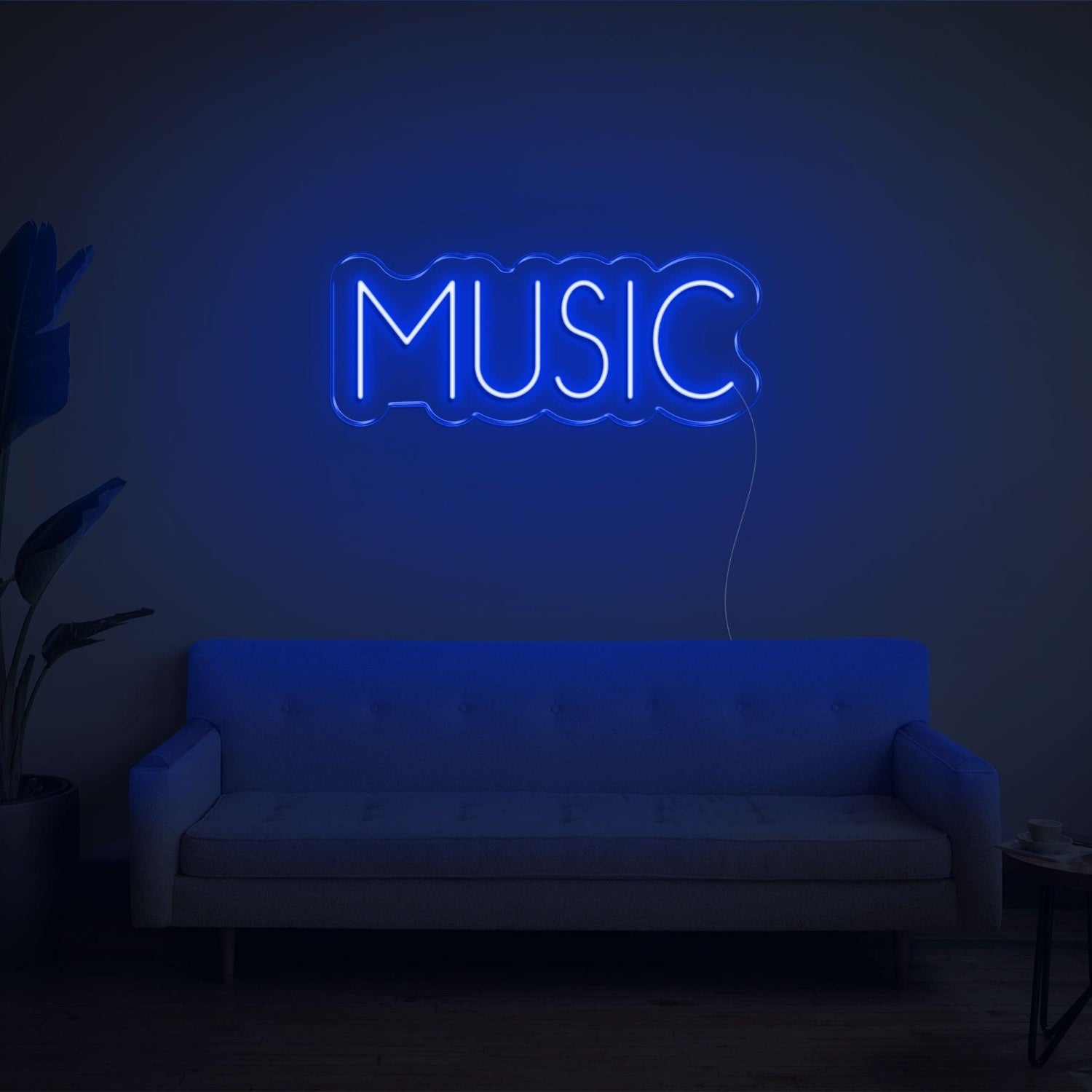 Bright Pink Music Text Led Neon Sign For Home Studio Bar Decor | Shineneon