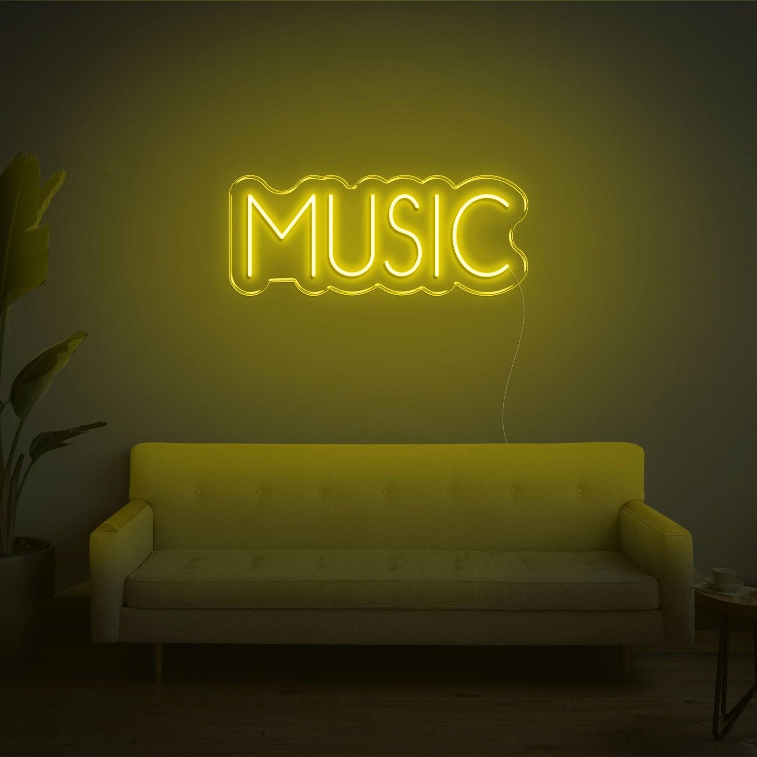 Bright Pink Music Text Led Neon Sign For Home Studio Bar Decor | Shineneon