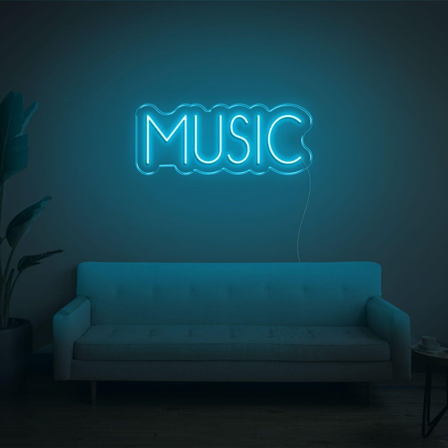Bright Pink Music Text Led Neon Sign For Home Studio Bar Decor | Shineneon