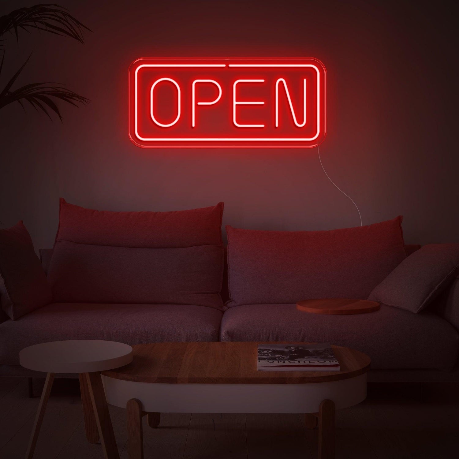 Bright Pink Open Led Neon Sign For Cafe And Home Decor | Shineneon