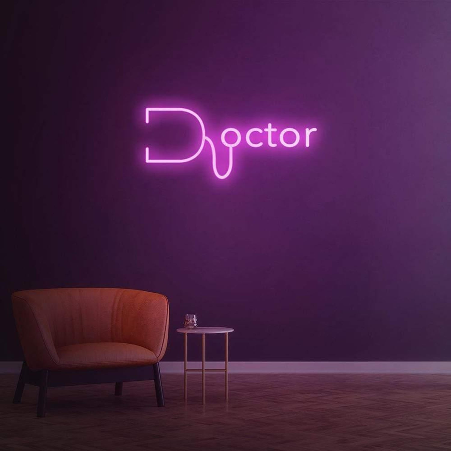 Bright Pink-Purple Doctor Led Neon Sign For Clinic Studio Decor | Shineneon