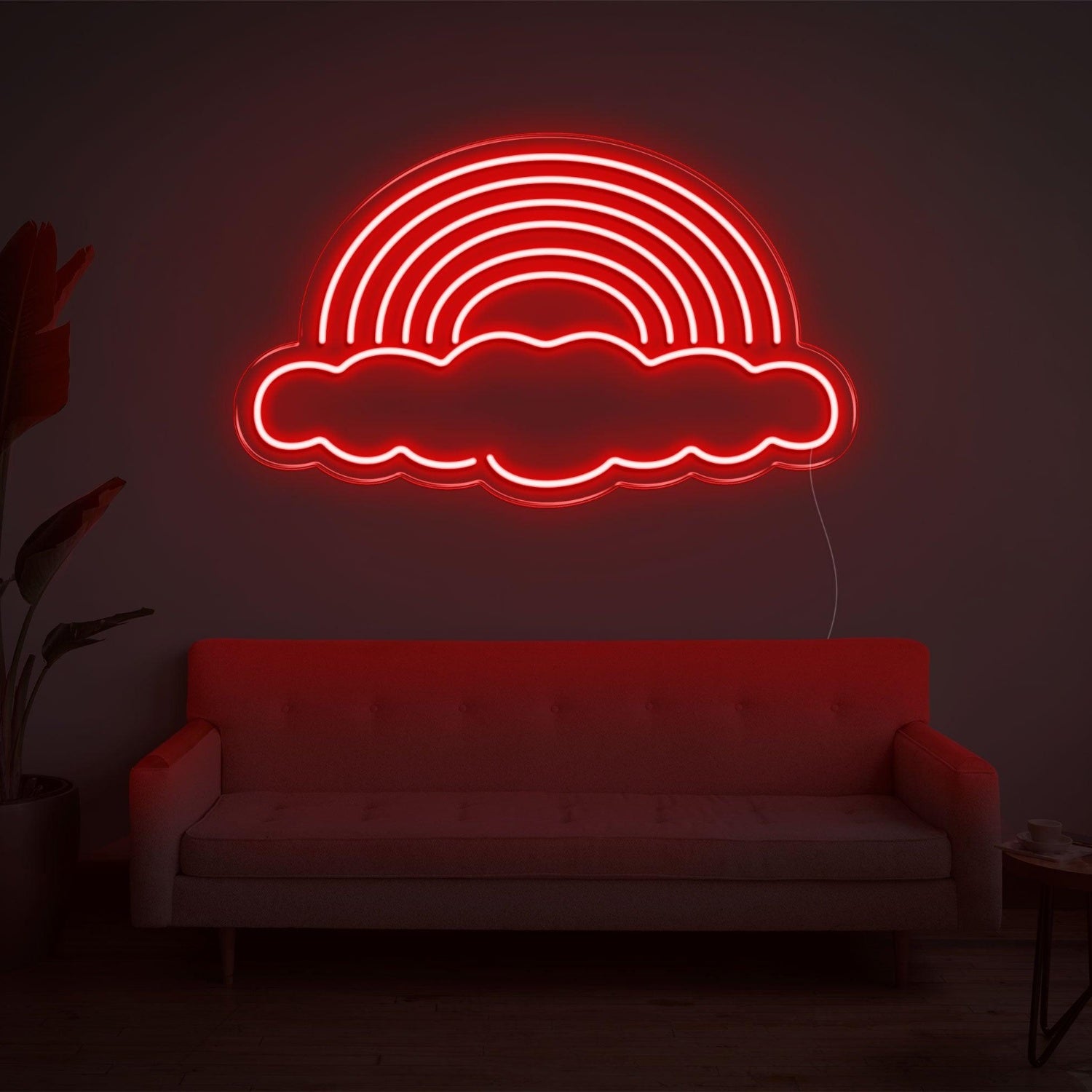Bright Pink Rainbow Cloud Led Neon Sign For Modern Home Wall Decor | Shineneon